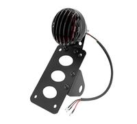 Round 12V Motorcycle Side Tail Brake Light W/License Number Plate Bracket Mount Universal For Ha&rley Bobber Numbers Plates