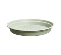 Round 14cm Stone Green Plant Pot Saucer for Indoor and Outdoor Use
