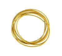 Round 1mm Leather 1 Metre Cord Shiny Finish Antique Gold