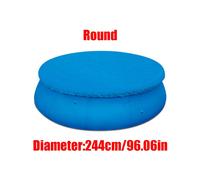 (Round-244, 244cm/96.06in) Garden Outdoor 6812ft Family Pools Swimming Pool Round Frame Rectangle Cover