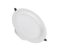 Round 24W Cool White LED Downlight Lux IP44 Cutout 200mm - White