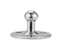 Round 3-Hole Gas Spring Mounting Bracket for Ball Pin Support Lifting Strut, Nickel-Plated Iron Bracket with Pre-Drilled Holes, Ø29×18mm, for Cars