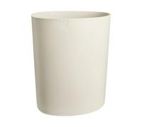 Round 35cm Soft Taupe Planter Pot Japandi Style for Indoor and Outdoor Use