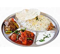 Round 4 Compartment Stainless Steel Thali, Dinner Plate, Indian Thali, Mess Tray