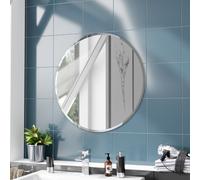 Round 500mm Mirror Nes Home Silver One Size