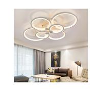 (Round, 6 Heads) Modern Dimmable LED Chandelier Ceiling Light with Remote