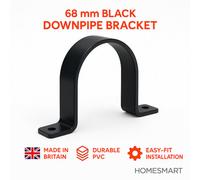 Round 68mm Downpipe Brackets Uv Resistant Gutter Bracket Clips 112mm Gutter Brackets Pack Of 4