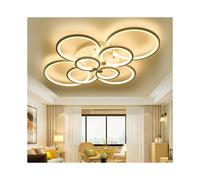 (Round, 8 Heads) Modern Dimmable LED Chandelier Ceiling Light with Remote
