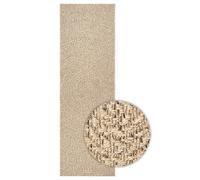vidaXL ZIZUR Polypropylene Rug - Brown Jute-Look Door Mat/Runner 80x200 cm, UV-resistant for Patio, Garden, Indoors