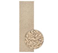 vidaXL ZIZUR Indoor/Outdoor Rug 80x250 cm - Brown Jute-Look Polypropylene Mat, Durable & Lightweight, Easy to Clean, UV Resistant