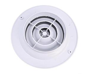 Round ABS Ventilation Grille For Ceiling Or Wall Mount Air Outlet - Adjustable Airflow Control, Low-Noise Indoor Exhaust Fan Cover For Bathroom, Kitchen & Office(250)