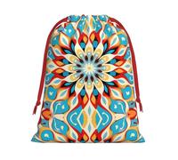Round Abstract Petals M Patterned Gift Bags - Add a touch of formality to weddings, Christmas, birthdays, and anniversaries - (S - L)