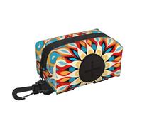 Round Abstract Petals Pet travel garbage bag storage bag Essentials for hiking or camping in the countryside Ensure you have an enjoyable experience