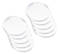 Round Acrylic Disc,10 Pieces Clear Round Acrylic Disc Panel Thickness 10Mm, Diameter 20-60Mm Suitable for DIY Crafts And Home Decoration(Diameter 40mm)
