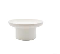 Round Acrylic Tray with Scratch Resistant and Stable Base for Displaying Jewelry Cosmetics Food Dishes and Decorative Items (white s)