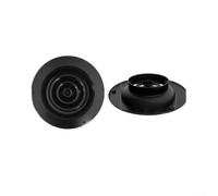 Round Adjustable Air Vent Cover in ABS for Kitchen and Bathroom Extraction, Soffit Vent with Removable Louvre for Hygienic Cleaning, Wall or Ceiling Mount(350mm - Black)