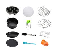 Round Air Fryer Accessories 7 in 12 Pieces Dishwasher Safe Egg Bites Mold