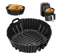 Round Air Fryer Liner for Ninja Air Fryer AF100uk 3.8L, Silicone Air Fryer Liner for Ninja AF160Uk Air Fryer, Air Fryer Accessories for 3.8L+ Circular & Square Air Fryers