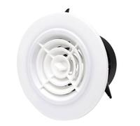Round Air Vent, ABS Adjustable Soffit Exhaust Vent Cover Ceiling Wall Air Diffuser for Home Living Room Kitchen Office Inline Duct Fan Outlet(B,200mm)