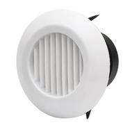 Round Air Vent, ABS Adjustable Soffit Exhaust Vent Cover Ceiling Wall Air Diffuser for Home Living Room Kitchen Office Inline Duct Fan Outlet(C,200mm)