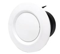 Round Air Vent, ABS Adjustable Soffit Exhaust Vent Cover Ceiling Wall Air Diffuser for Home Living Room Kitchen Office Inline Duct Fan Outlet(A,200mm)