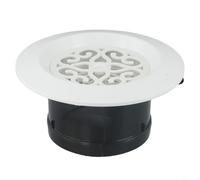 Round Air Vent Cover for Ceiling and Wall Ducts, ABS Adjustable Ventilation Grille with Shutter & Fly Screen, 75mm 100mm 125mm 150mm 200mm Sizes for Indoor Air Systems(100mm)