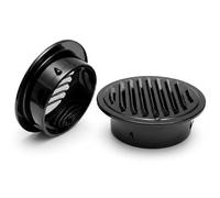 Round Air Vent Cover, Louvered Wall Inlet Outlet Grill Screen Mesh