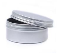 Round Aluminium Tin Box With Screw Top - 70X35mm For Cosmetics & Candles