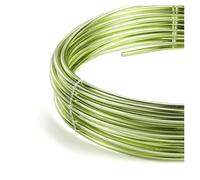 Round Aluminum Wire 2-10 Meters Versatile Painted Aluminium Metal for DIY Jewelry Making Accessories for Weaving and Wrapping(Light Green,0.8mm x 10Meters)