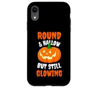 Round and Hallow but Still Glowing Funny Halloween Pumpkin Case for iPhone XR