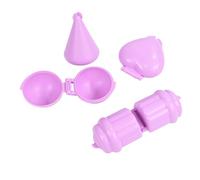 Round And Heart Shape Baby Food Rice DIY Maker For Kids Meal Creation Cool Baking Stuff for Teens (Purple, 5.3X3.8cm)