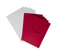 Round Aperture A6 Cards - Red (Pack of 5)