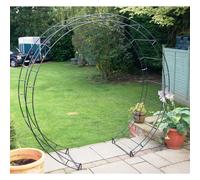 Round Arch Inc Ground Spikes - Moon Gate Archway - Steel - Black Poppy Forge Black One Size
