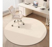 Round Area Rug 110cm, Modern geometry, beige Area Carpet For Living Room，Non Slip Washable Circle Rug For Living Room Bedroom Bedside Hall
