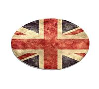 Round Area Rug for Bedroom Living Room Study Playing Union Jack Vintage UK Flag