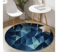 Round Area Rug for Girls Bedroom, 210 cm Washable Kids Rug for Baby Nursery, Non-Slip Circle Carpet Simple Zebra Pattern for Teen Dorm Playroom Tent, Black White