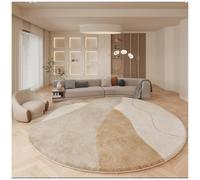 Round Area Rug, Modern Minimalism Cozy Circle Carpet, Non-Slip Washable for Living Room Bedroom Home Decor