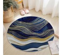 Round Area Rugs Living Room, Soft Watercolor Animal Little Lion Carpet Mat for Bedroom Circle Area Rug Non Slip, Washable Carpet for Kitchen Home Decor Floor Mat 210 cm, Orange Green
