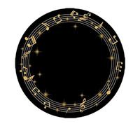 Round Area Upright Piano Rug Soundproof Mat Non-Slip Carpet, for Living Dining/Bedroom/Yoga Mat