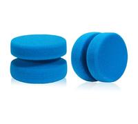 Round Art Paint Sponge - 2PCS 8cm Double-Sided Art Sponge for Painting, Car Waxing & Kitchen Cleaning - Soft, Reusable Multi-Use Applicator - Non-Scratch & Bubble-Free Finish
