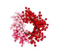Round Artificial Berry Wreath Suitable for Front Door and Outdoor Decoration, Made from Fade Resistant PVC, Seasonal Holiday Garland for Various Surfaces (Wreath A)