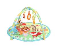 Round Baby Mat, Baby Play Mat with Various Hangings, Tummy Time Mat for Floor Activity Gym, Baby Activity Gym Play Mat for Babies 0-2 Years Old