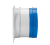 Round Backdraft Damper Constructed From PVC For Bathroom Kitchen Exhaust Ducts To Maintain Controlled Air Circulation