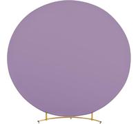 Round Backdrop Covers, Round Arch Stand Backdrop Cover, High Elasticity Wrinkle Resistant Circle Arch Backdrop Cover for Birthday Wedding Photography (7.5ft/Diameter 2.3m,Purple)