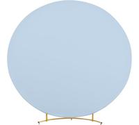 Round Backdrop Covers, Round Arch Stand Backdrop Cover, High Elasticity Wrinkle Resistant Circle Arch Backdrop Cover for Birthday Wedding Photography (7.5ft/Diameter 2.3m,Blue)