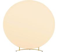 Round Backdrop Covers, Round Arch Stand Backdrop Cover, High Elasticity Wrinkle Resistant Circle Arch Backdrop Cover for Birthday Wedding Photography (7.5ft/Diameter 2.3m,Gold)