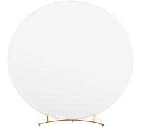 Round Backdrop Covers, Round Arch Stand Backdrop Cover, High Elasticity Wrinkle Resistant Circle Arch Backdrop Cover for Birthday Wedding Photography (7.2ft/Diameter 2.2m,White)