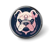 Round Badge Pin Funny Button Brooch Lapel Pins 1 Inch Fashion Hat Shirt Pin Dog Head Tie Tack Pinback Buttons Badge Party Supplies Decor Badges For Clothing Coat Hat Dress For Men Women