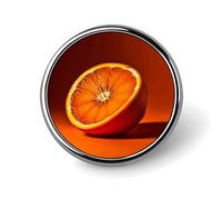 Round Badge Pin Funny Button Brooch Lapel Pins 1 Inch Fashion Hat Shirt Pin Half An Orange Tie Tack Pinback Buttons Badge Party Supplies Decor Badges For Clothing Coat Hat Dress For Men Women