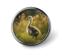 Round Badge Pin Funny Button Brooch Lapel Pins 1 Inch Fashion Hat Shirt Pin Little Duck in The Field Tie Tack Pinback Buttons Badge Party Supplies Decor Badges For Clothing Coat Hat Dress For Men Wome